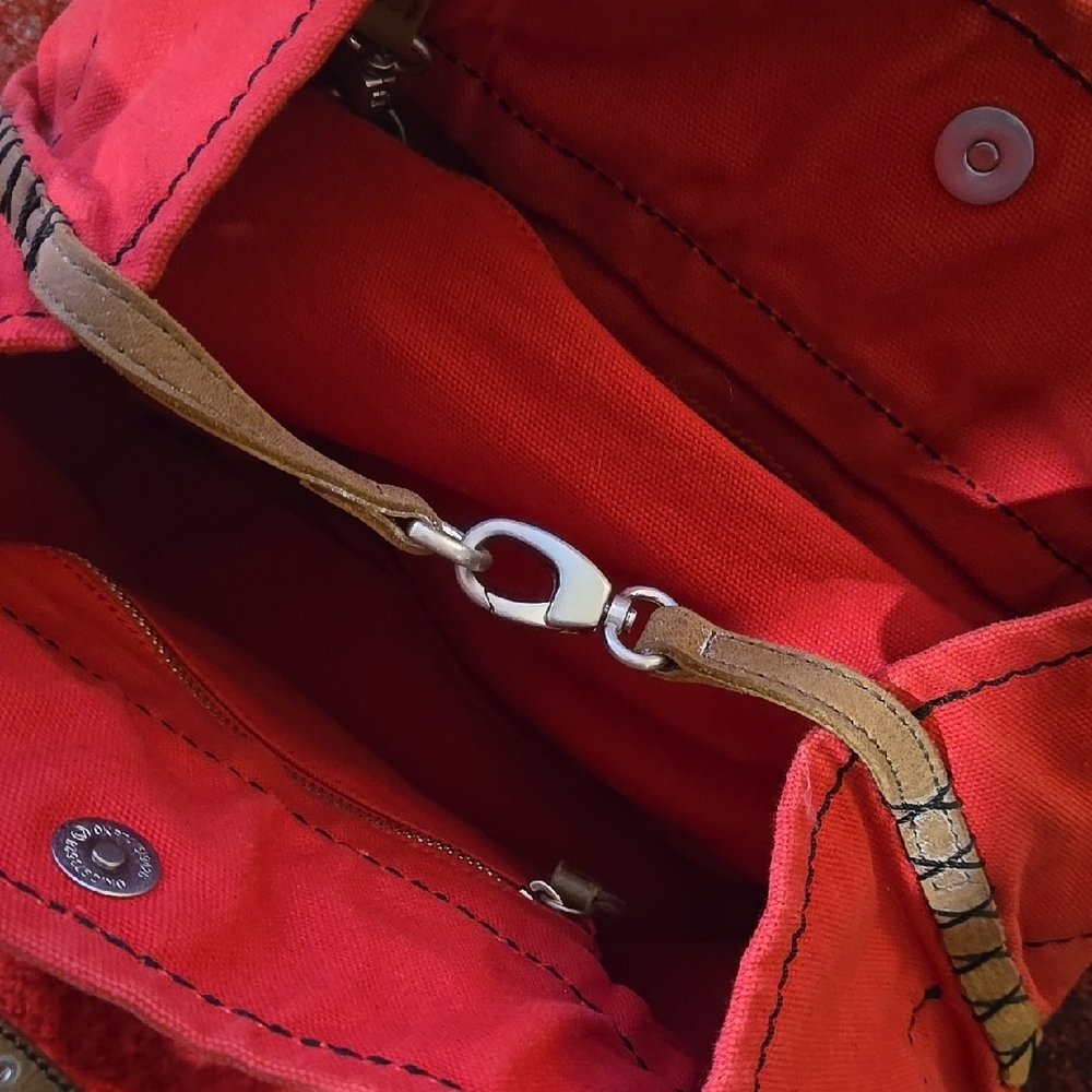 Liebeskind Red and Tan Shoulder Bag - Picture 3 of 5